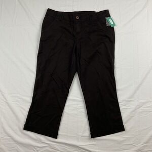 Maurices Black Capri Pants NWT Womens 9 10 Stretch Casual Work Travel Basic